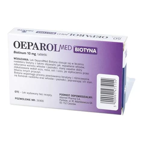 Oeparolmed Biotyna Mg Tabletek Opinie Sk Ad I Cena Apteka