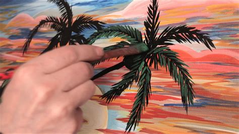 Acrylic Painting Palm Trees At Paintingvalley Explore Collection