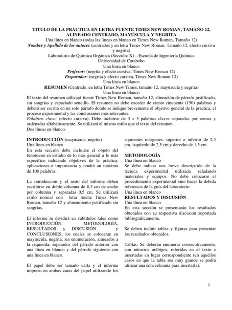 Guía De Redacción De Informes Pdf Pdf Publicación Naturaleza