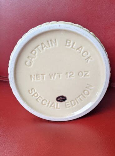 Vintage Captain Black Special Edition Ceramic Tobacco Humidor Jar