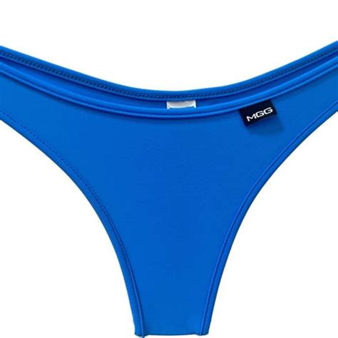 Azure Blue Classic T Back Bikini Bottom Micro Gigi