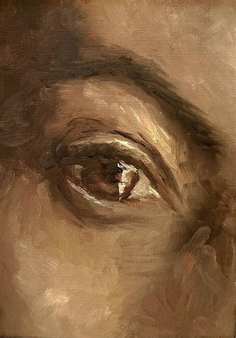 an abstract painting of the eye of a person