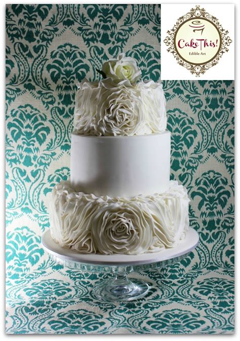 Ruffle Wedding Cake Cakecentral