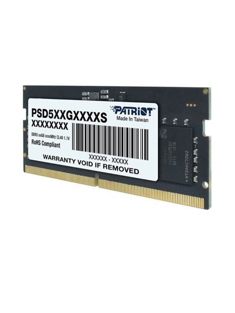 ოპერატიული მეხსიერება Patriot Signature DDR5 16GB 4800MHz SODIMM