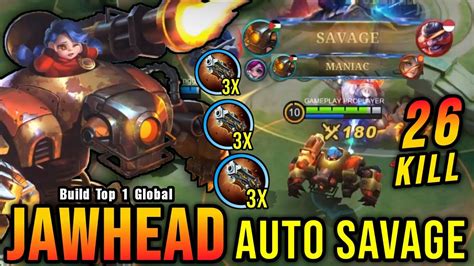 26 Kills 3x Malefic Roar On Jawhead AUTO SAVAGE Build Top 1