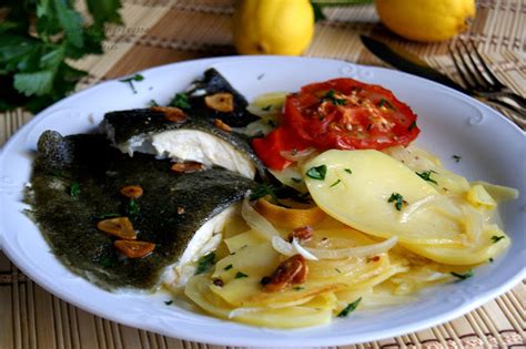 Cocina Con Mina Rodaballo Al Horno Con Patatas Panadera