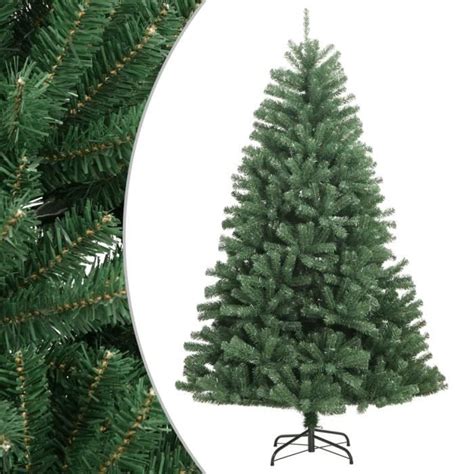 Sapin de Noël artificiel à charnières avec support vert 120 cm EAN