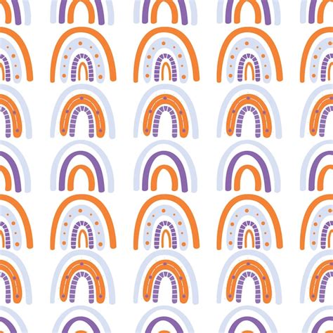 Premium Vector Abstract Rainbow Seamless Pattern Vector Illustration