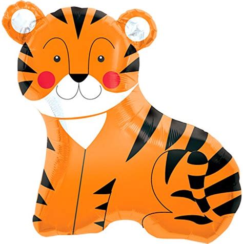 Northstar Balloons Zoo Jungle Safari Tiger Air Fill Mini Shape 14 Foil