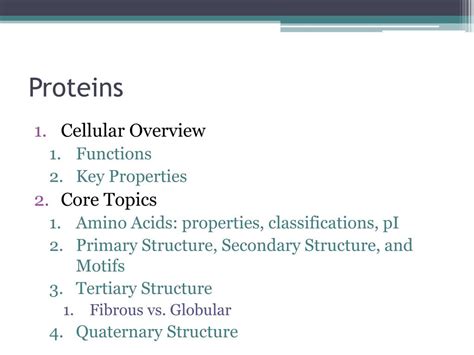 Ppt Proteins Structure And Function Powerpoint Presentation Free