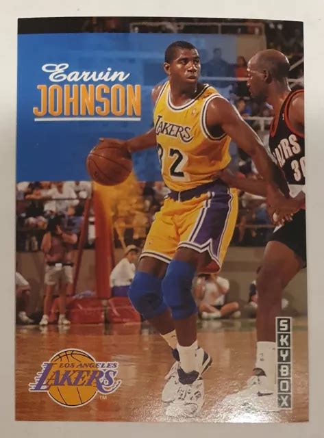 EARVIN MAGIC JOHNSON Los Angeles Lakers 1992 93 SkyBox NBA Trading Card