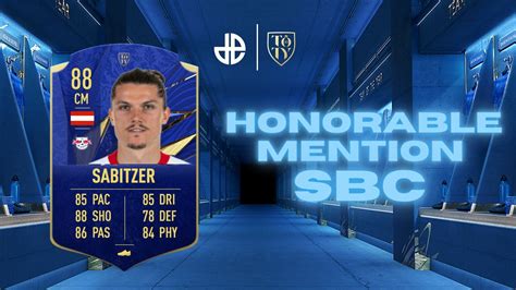 How To Complete Sabitzer TOTY Honorable Mention SBC In FIFA 21