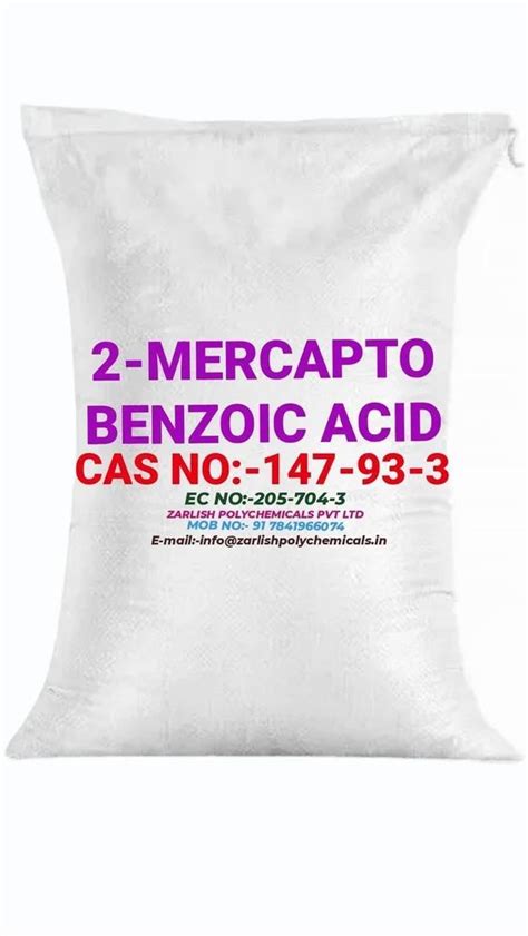 2 Mercapto Benzoic Acid At Best Price In Vasai By Zarlish Polychemicals