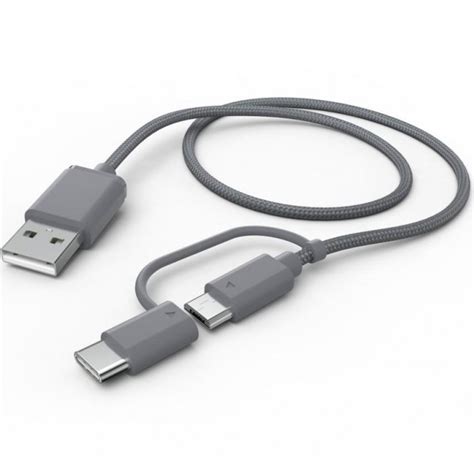 Кабел Hama USB към micro USB/USB Type-C - HAMA-187224 HAMA-187224 - на ...