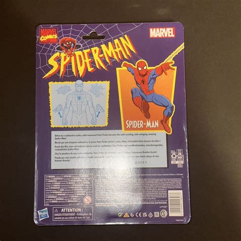 Spider Man Animated Cel Shaded Walmart Exclusive Retro Marvel Legends 6