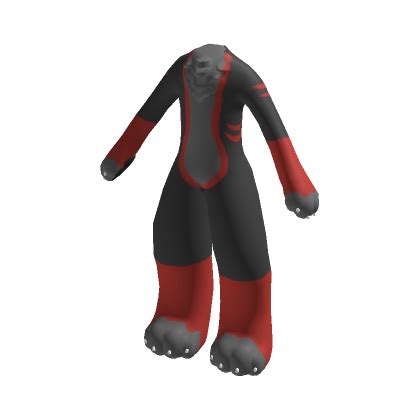 Red Kemono Demon Wolf Fursuit Roblox Item Rolimon S