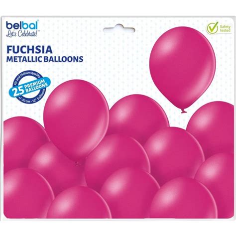 25 Ballons Premium Fuchsia Métal Ballon De Baudruche De Qualité Fête