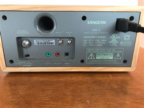 Sangean Wr 2 Digital Tuning Radio Am Fm Rbds Wood Cabinet Excellent