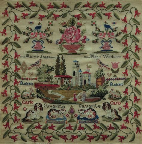 Antique Samplers Embroidery Sampler Cross Stitch Samplers Needlework