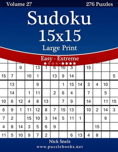 Sudoku Sudoku X Large Print Easy To Extreme Volume