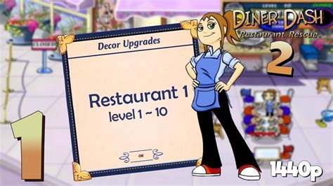 Diner Dash 2 Restaurant Rescue Pc Restaurant 1 Level 1 To 10 Hd