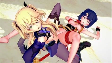 Genshin Impact Xiangling And Fischl Lesbian Sex 3d Hentai 4k 60fps Uncensored Xxx