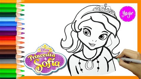 Cómo dibujar La Princesita Sofía How to draw Sophie princess Yaye YouTube