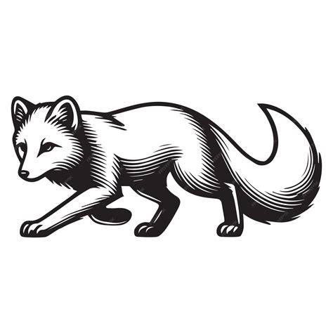 arctic fox clip art 7