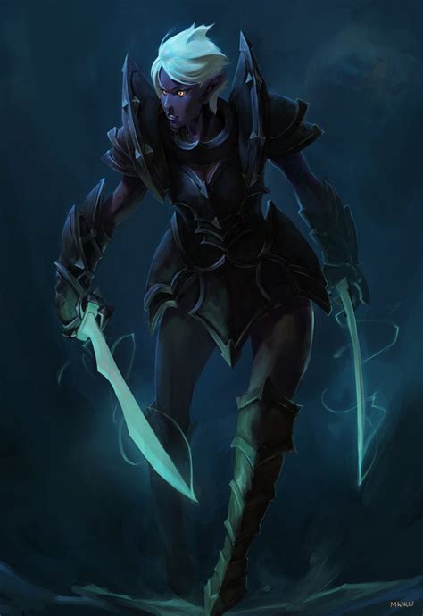 Drow By Mwku Fantasy Races Fantasy Rpg Fantasy Artwork Dark Fantasy