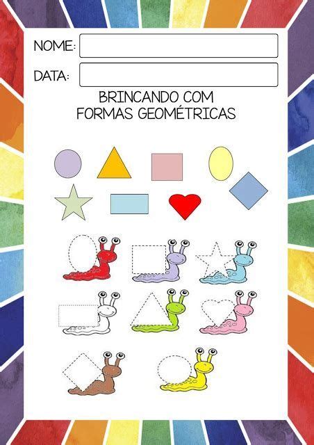 Atividades Figuras Ou Formas Geom Tricas Para Educa O Map Map