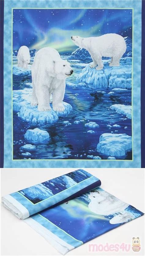 Quilting Treasures Polar Bear Panel Fabric Quilts Polar Bear Polar