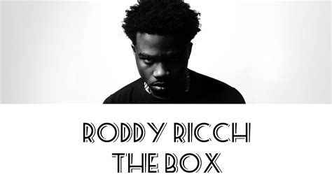 Roddy Ricch The Box Lyrics Youtube