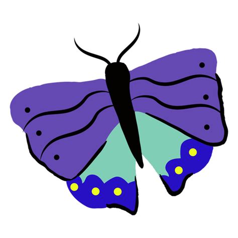 Colorida Mariposa Voladora Clipart