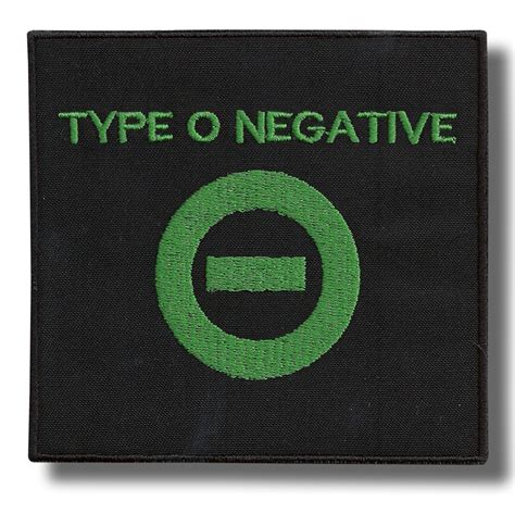 Type O Negative Embroidered Patch X Cm Patch Shop