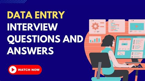 Data Entry Interview Questions And Answers Youtube