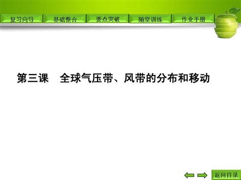 第三课 全球气压带、风带的分布和移动word文档在线阅读与下载无忧文档