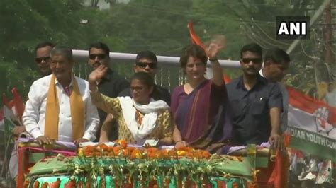 Priyanka Holds Roadshow For Sushmita Dev In Silchar