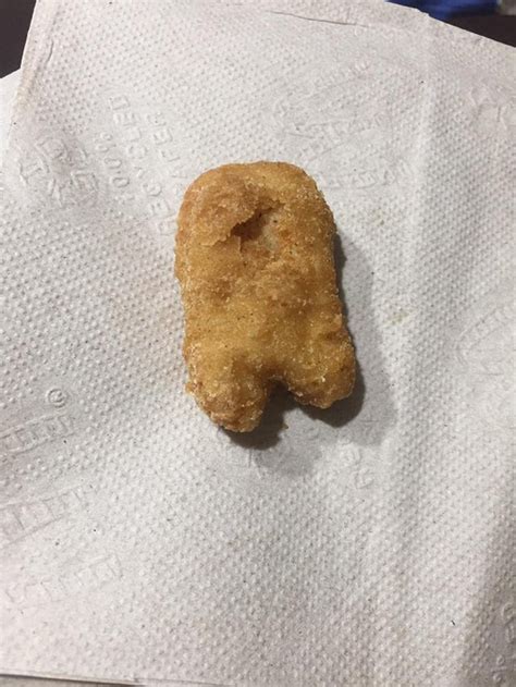 My McDonald’s chicken nugget looks like a among us character | Things ...