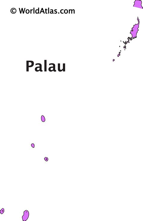 Palau Map Outline