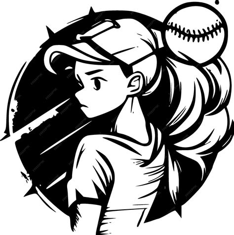 Softball High Quality Vector Logo Vector illustration ideal for Tshirt ...