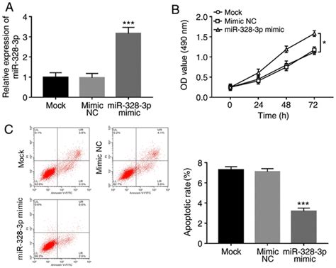 Effect Of Mir 328 3p On Osteoblastic Proliferation And Apoptosis Of