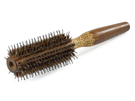 Cortex Pro Wooden Round Brush With Boar And Nylon Bristles Tmz