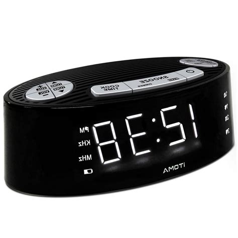 Itoma Cks3301b Alarm Clock Radio Am Fm Dual