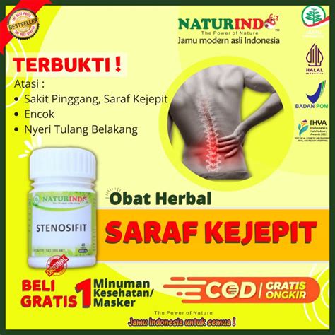 Jual Obat Sakit Pinggang Saraf Syaraf Sarap Kejepit Terjepit Pinggang