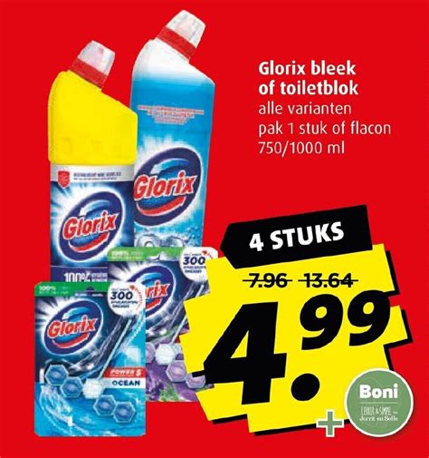 Glorix Bleek Of Toiletblok Alle Varianten Pak 1 Stuk Of Flacon 750 1000