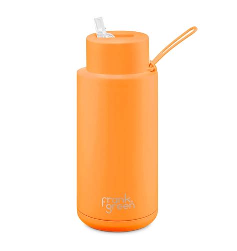 Frank Green 34oz Ceramic Bottle With Straw 1l Various Colours