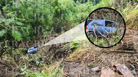 Gustavo Doctor De Papantla Sobrevive Tras Caer A Barranco En Su Coche