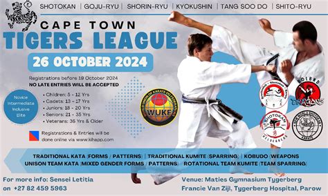 Top Clubs Cape Town Tigers League Karate Kihapp