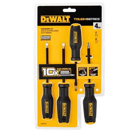 Dewalt 4 Piece Toughseries Screwdriver Set Dwht65101 Blains Farm