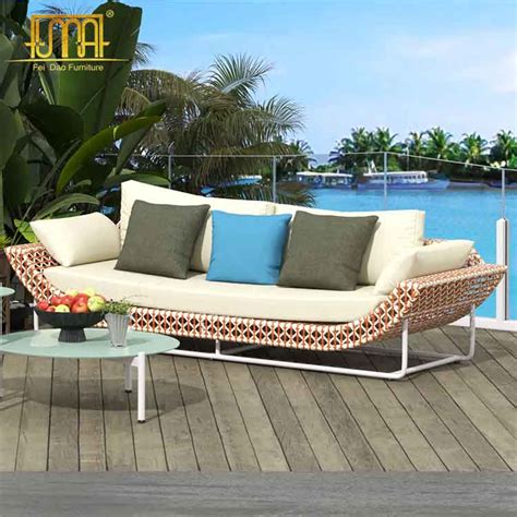 Rattan Sofa Cushions Aluminum Frame for Patio - Feidao